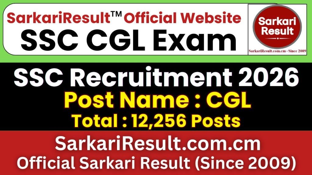 SSC CGL Recruitment 2026