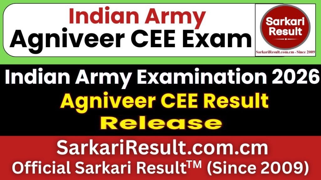 Indian Army Agniveer CEE Result 2026