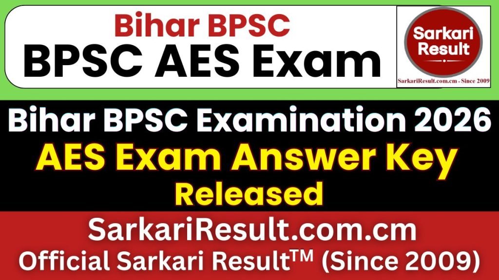 BPSC AES Answer Key 2026